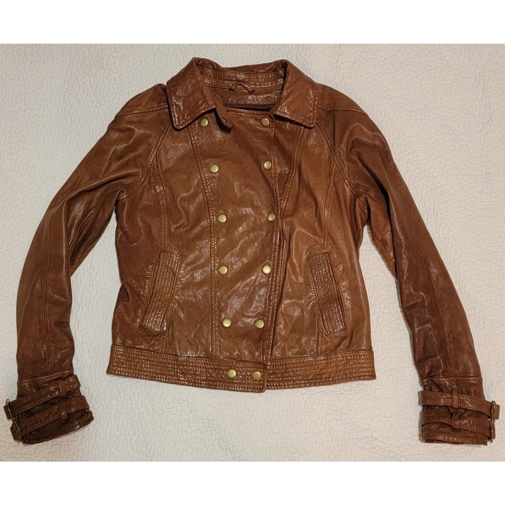 MADEWELL Wearmaster Brown Leather Jacket